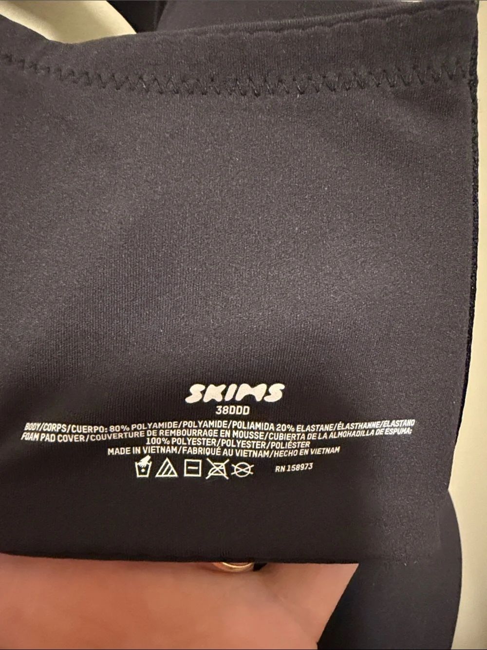 SKIMS Charcoal Smooth Full Coverage Underwire Bra
